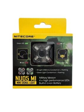 NITECORE NU05 MI Mini Signal Light IR Green LED Military Version